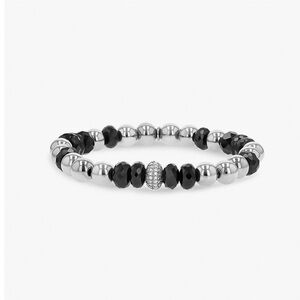 Sheryl Lowe Spinel and Bali Bead Bracelet with Diamond Donut - 7mm